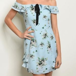 🆕️Blue Floral Lace Dress